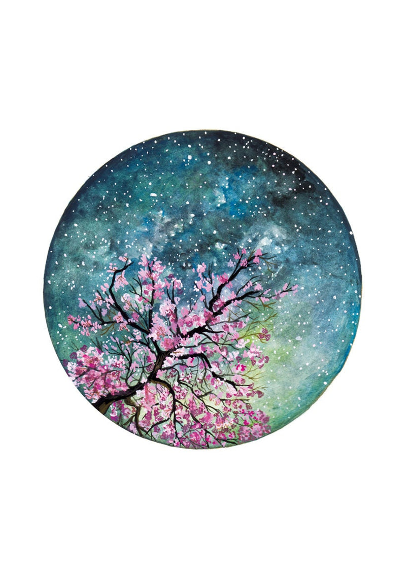 Cherry Blossom Watercolour Art Print