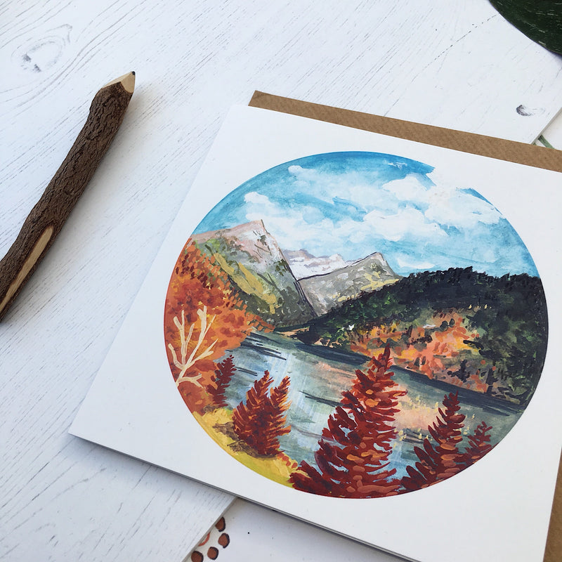 Rocky Mountains in Fall Card