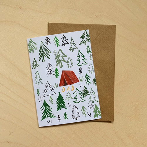 Dad Camping Card