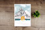 Yellow Cabin Giclee Print | A4 / A3