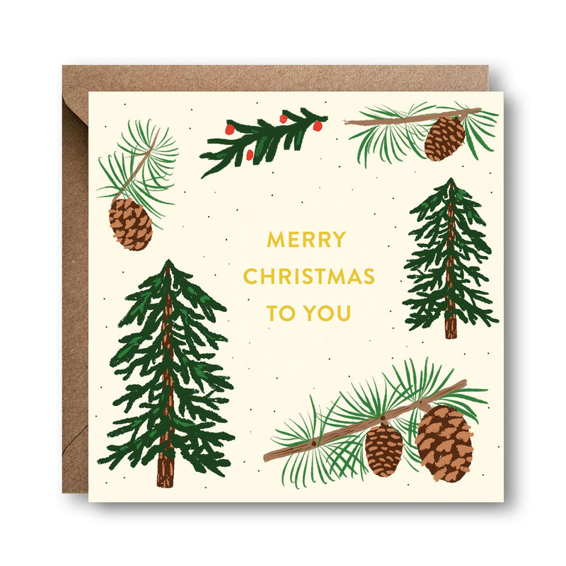 Christmas Forest Card Set | Pack of 4