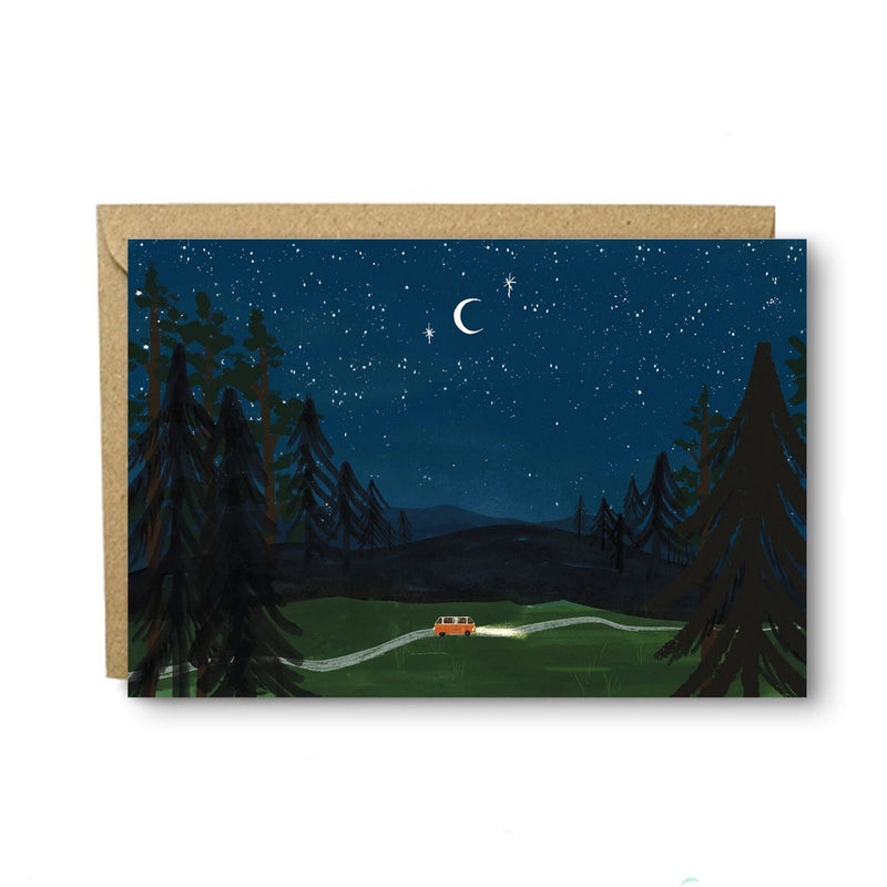 Night Driving Campervan Card