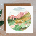 Swiss Landscape Greetings Card