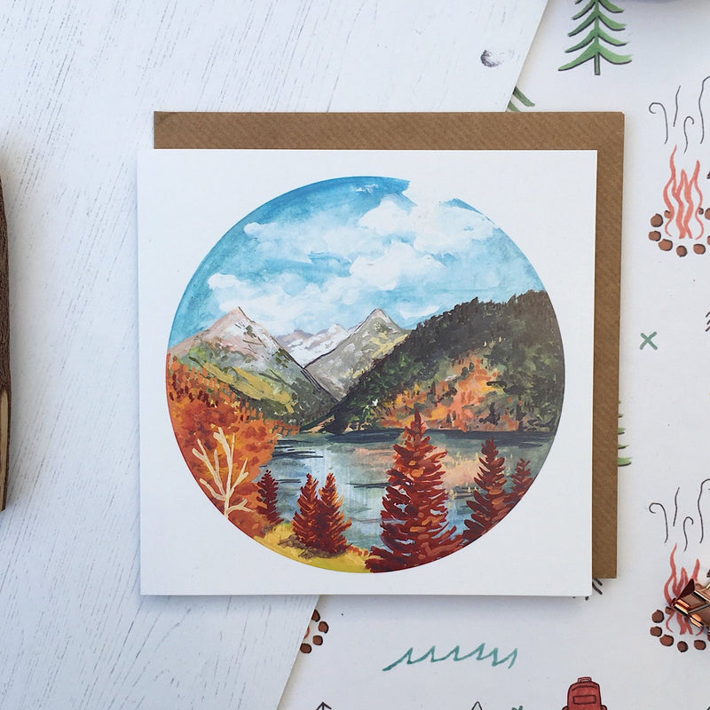 Rocky Mountains in Fall Card