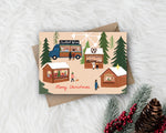 Christmas Market - Illustrated Christmas Card