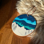 Northern Lights Wooden Christmas Decoration