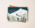 Christmas Express Train - Illustrated Christmas Card