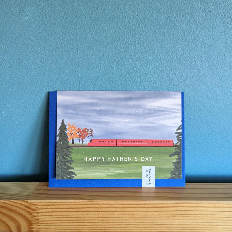 Father's Day Train Card