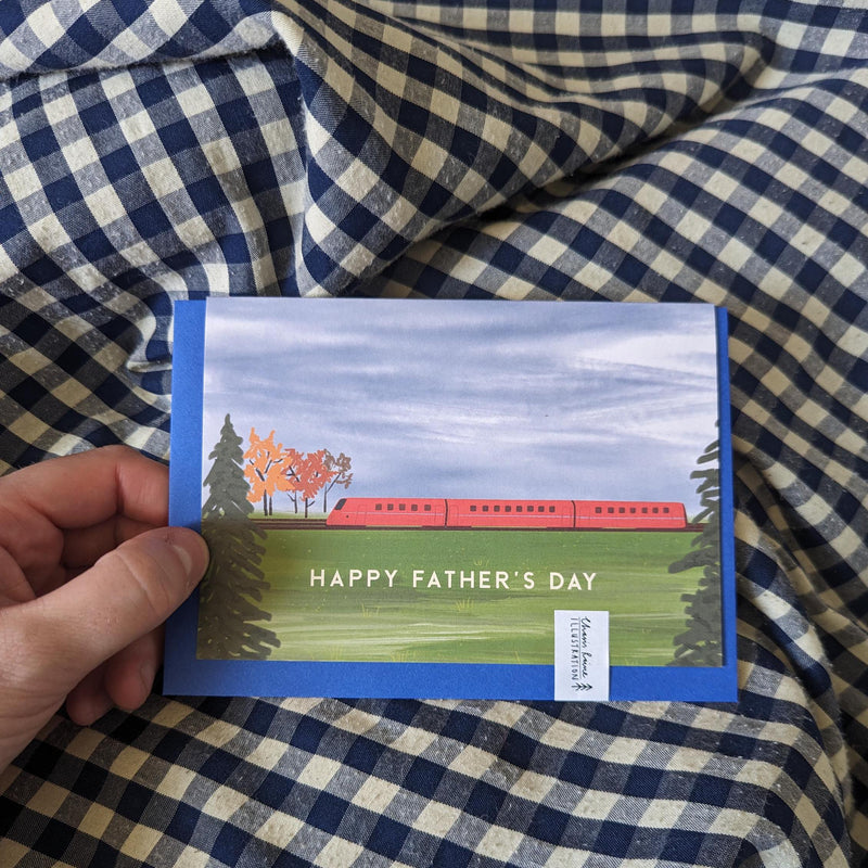 Father's Day Train Card