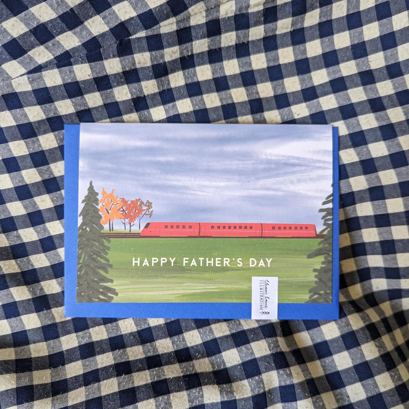 Father's Day Train Card