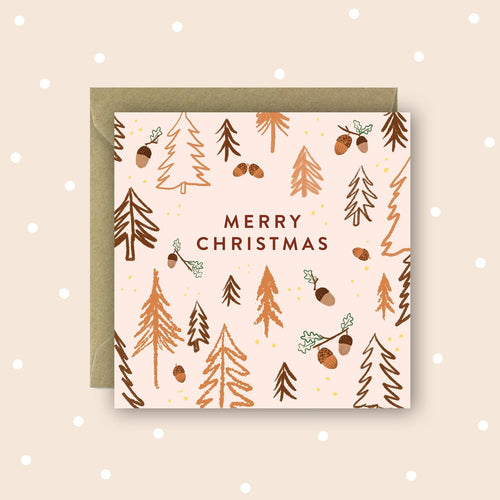 Acorns Merry Christmas Card