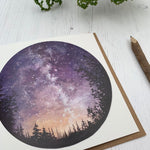 Perseid Shower Greetings Card